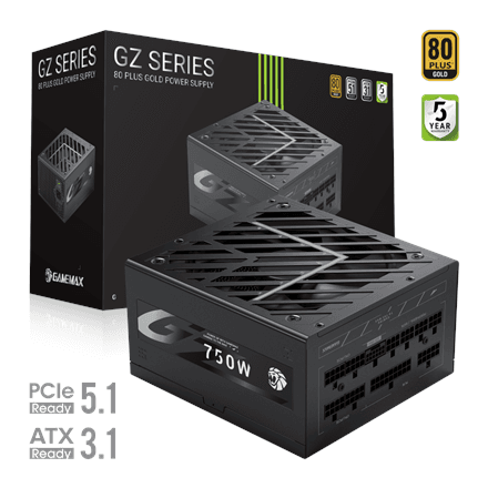 Gamemax PSU | GZ 750G | 750 W | Gold | Full Modular – nuotrauka 1