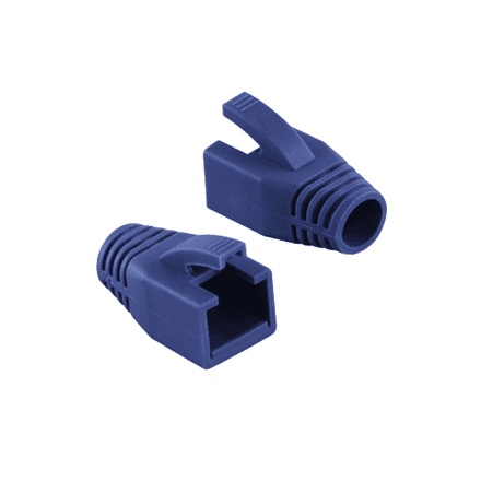 Logilink | RJ45 Plug Strain Relief Boot, 8.0mm (50 pcs.) | MP0035B | Blue – image 1