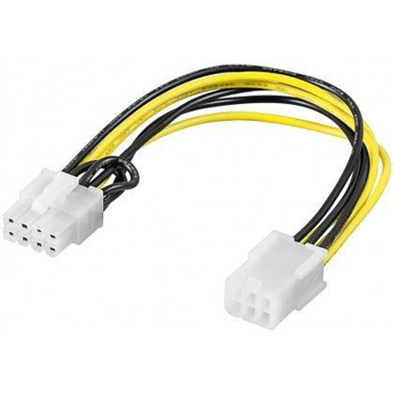 Goobay | Power cable/adapter for PC graphics card; PCI-E/PCI Express; 6-pin to 8-pin – image 1