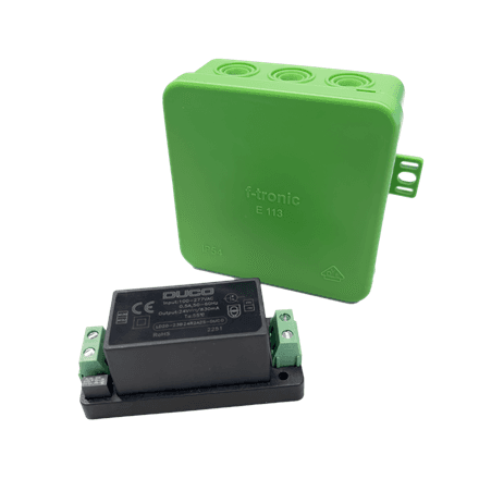 DUCO Power Supply 230VAC-24VDC/20W + Casing – nuotrauka 1