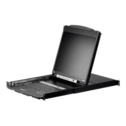 Aten 16-Port PS/2-USB VGA Dual Rail 19" LCD KVM Switch with Daisy-Chain Port and USB Peripheral Support – image 1