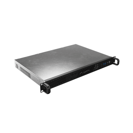 Lanberg Rackmount server chassis ITX 300/10 19"/1U | SC01-3001-10B | Black – image 1