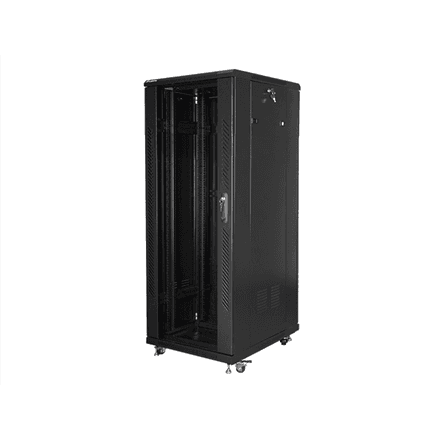 Lanberg | Rack cabinet 19" free-standing 32U/600x800 (flat pack) | FF01-6832-12B | Black – image 1