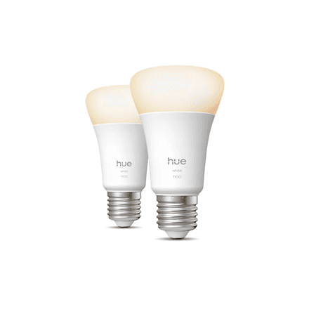 Philips Hue W 1100 A60 2P EU | E27 | 9.5 W | Soft white light | Bluetooth and Zigbee – nuotrauka 1