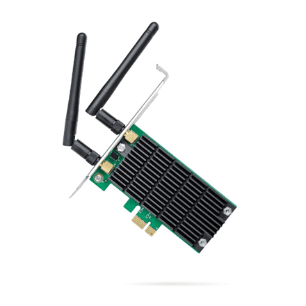 TP-LINK Archer T4E Dual Band PCI Express Adapter 2.4GHz/5GHz, 802.11ac, 300+867 Mbps, 2xDetachable antennas – image 1
