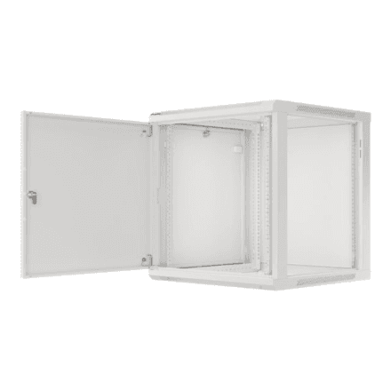 Lanberg Rack cabinet 19" wall-mount 12U/600x600 for self-assembly with metal door (flat pack) – image 1