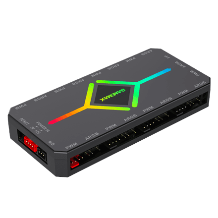 Gamemax | V4.0 ARGB PWM HUB BK | Hub for Gaming Chassis – image 1