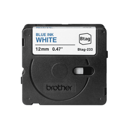 Brother BTAG-233 | Blue on White | Btag – nuotrauka 1