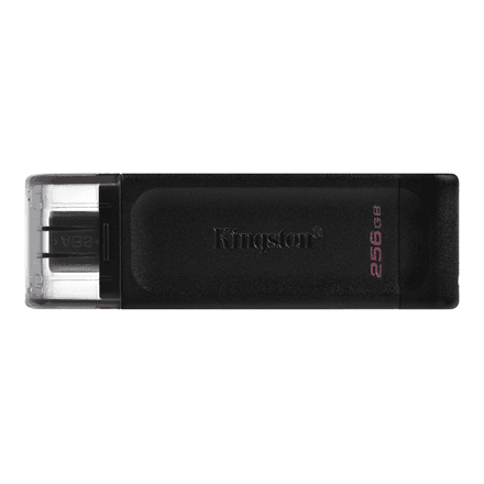 Kingston | USB Flash Drive | DataTraveler 70 | 256 GB | USB Type-C | Black – image 1