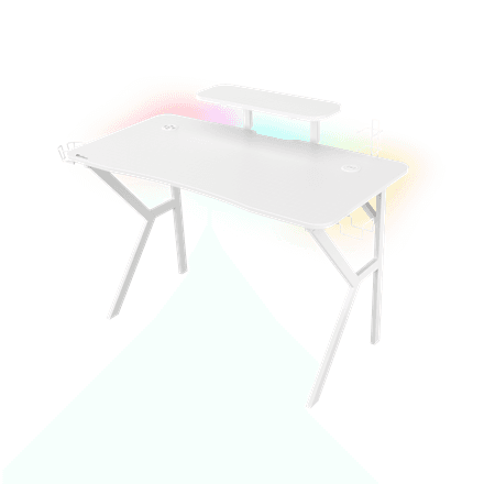 Genesis | Gaming Desk | Holm 320 RGB | White – nuotrauka 1