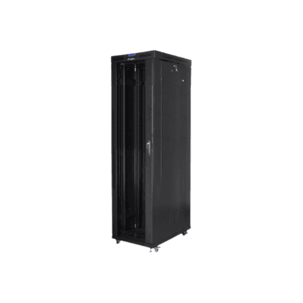 Lanberg Rack cabinet 19" free-standing 47U/800x1000 (flat pack) with glass door, LCD – nuotrauka 1