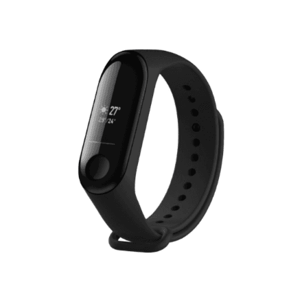 Fixed | Silicone Strap for Xiaomi Mi Band 3/4 | Black – image 1