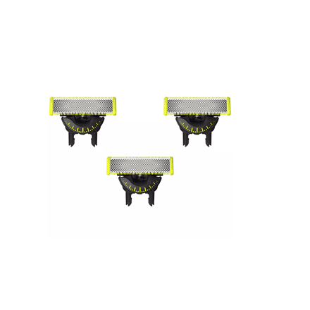 Philips | Replaceable blade (3 pcs) | QP430/50 OneBlade | Black/Green – image 1