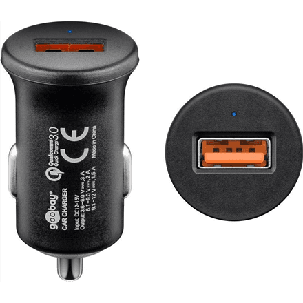 Goobay | Quick Charge QC3.0 USB car fast charger | USB 2.0 Female (Type A) – image 1