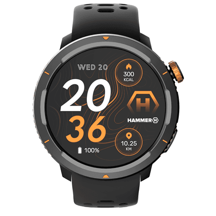 Hammer Watch 2 Lite | Smart watch | AMOLED | 1.43" | Waterproof | Black – nuotrauka 1