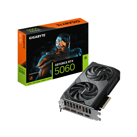 Gigabyte GeForce RTX 5060 WINDFORCE 8G · NVIDIA · 8 GB – nuotrauka 1