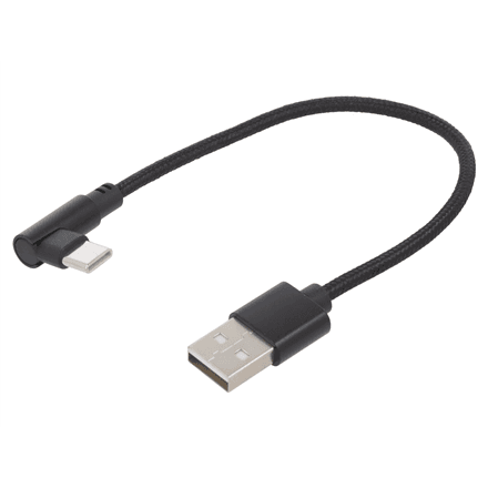 Gembird | Angled USB Type-C charging and data cable | CC-USB2-AMCML-0.2M – nuotrauka 1
