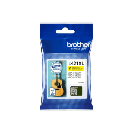 Brother LC421XLY Ink Cartridge, Yellow | Brother LC421XLY | Ink Cartridge | Yellow – nuotrauka 1