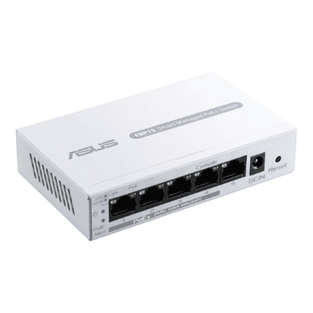 Asus | ExpertWiFi 5-Port GbE Smart Managed PoE+ Switch | EBP15 – nuotrauka 1
