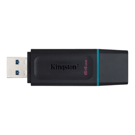 Kingston | USB Flash Drive | DataTraveler Exodia | 64 GB | USB Type-A | Black/Blue – nuotrauka 1