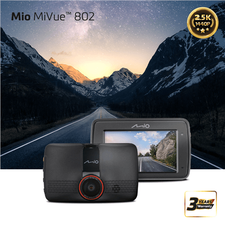 Mio | MiVue 802 | 2.5K 1440P | Wi-Fi | Dash cam | Audio recorder – nuotrauka 1
