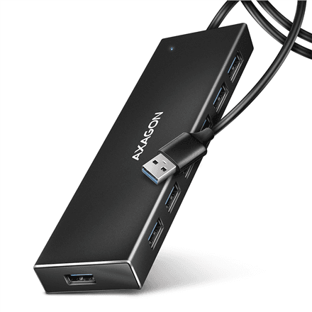 AXAGON SuperSpeed USB-A FLAT Hub | HUE-F7A – image 1