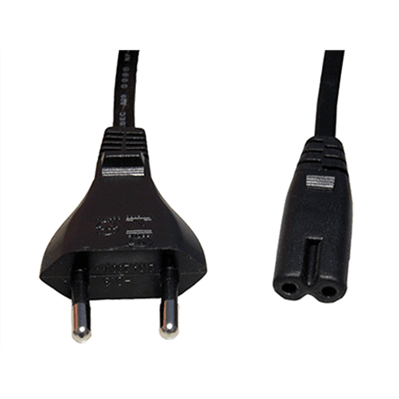 Cablexpert | Power cord (C7), VDE approved | Black | CEE 7/16 to C7 – image 1