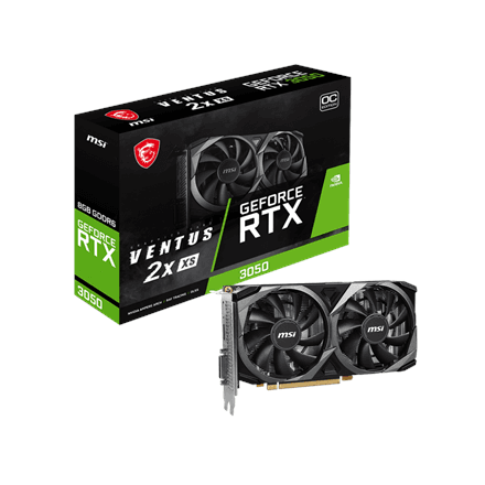 MSI GeForce RTX 3050 VENTUS 2X XS 8G OC – nuotrauka 1