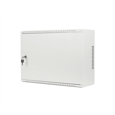Lanberg | Rack cabinet 19" wall-mount 4U+3U/540x200 low-profile | WAF1-5203-04-00S | Grey – image 1