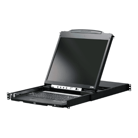 Aten | PS/2-USB VGA Dual Rail 19" LCD Console with USB Peripheral Support | CL5800N – nuotrauka 1