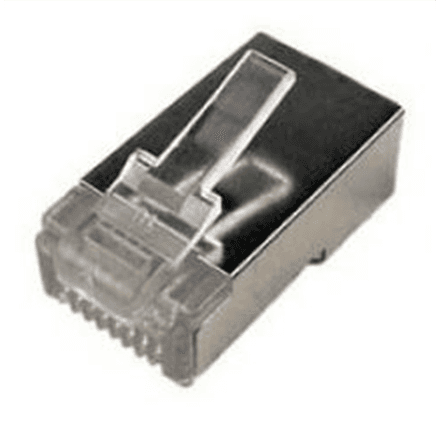 MP0003 | CAT5e Modular PlugSuitable for 8P8C Round CableConnector shieldedGold-plated contacts – nuotrauka 1