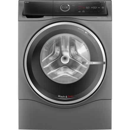 Bosch | Washing Machine | WNC254ARSN | Energy efficiency class A/D | Front loading | Washing capacity 10.5 kg | 1400 RPM | Depth 62.2 cm | Width 59.8 cm | LED | Drying system | Drying capacity 6 kg | Steam function |...