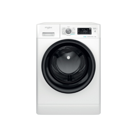 Whirlpool | Washing machine | FFB 9479 BV EE | Energy efficiency class A | Front loading | Washing capacity 9 kg | 1400 RPM | Depth 63 cm | Width 59.5 cm | Digital | Steam function | White