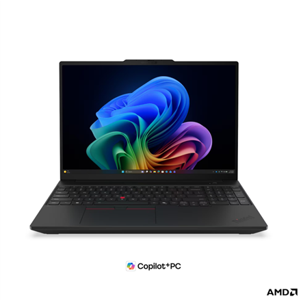 Lenovo ThinkPad T16 G5 AMD | Black | 16 " | IPS | 1920 x 1200 pixels | WUXGA | Anti-glare | AMD Ryzen AI 5 PRO | 440 | 16 GB | SODIMM DDR5 | Solid-state drive capacity 512 GB | AMD Radeon 840M Graphics | Windows 11 Pr...