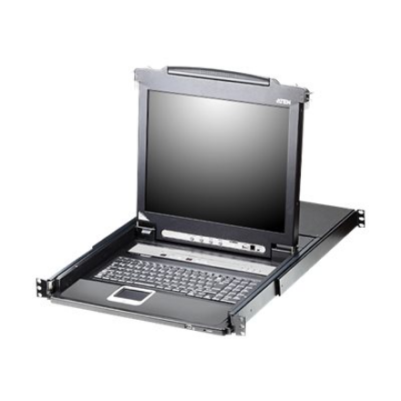 Aten | 16-Port PS/2-USB VGA 17" LCD KVM Switch with Daisy-Chain Port and USB Peripheral Support | CL5716M