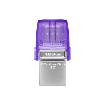 Kingston | DataTraveler | DT Micro Duo 3C | 128 GB | USB Type-C/Type-A | Purple