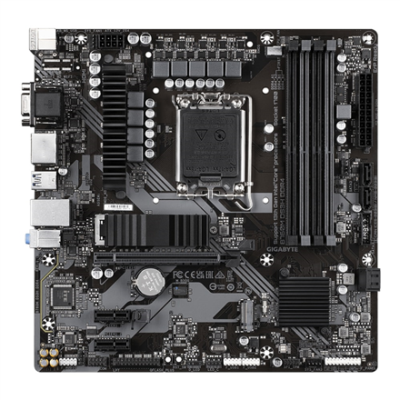Gigabyte | B760M DS3H DDR4 1.0 M/B | Processor family Intel | Processor socket LGA1700 | DDR4 DIMM | Memory slots 4 | Supported hard disk drive interfaces SATA, M.2 | Number of SATA connectors 4 | Chipset Intel B760 E...