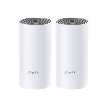 TP-LINK | C1200 Whole Home Mesh Wi-Fi System | Deco E4 (2-pack) | 802.11ac | 867+300 Mbit/s | 10/100 Mbit/s | Ethernet LAN (RJ-45) ports 2 | Mesh Support Yes | MU-MiMO Yes | No mobile broadband | Antenna type 2xInternal