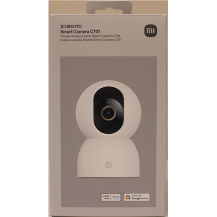 SALE OUT. Xiaomi Smart Camera C701 EU | Xiaomi Smart Camera C701 EU | 24 month(s) | Dome | 8 MP | F/1.6 | H.265 | microSD card (8 GB to 256 GB) | DAMAGED PACKAGING, DEMO
