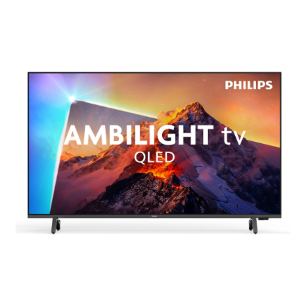 Philips 4K QLED Ambilight TV | 43PQS8611/12 | 43" | Smart TV | TITAN OS | UHD | Black