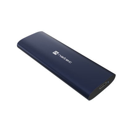 Natec | Rhino M.2 NVME Lite USB-C External, Gen 2 Steel Navy | Solid-state drive interface NVMe