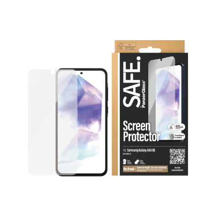 SAFE by PanzerGlass Screen Protector Samsung Galaxy A55 5G | Ultra-Wide Fit w EasyAligner | PanzerGlass