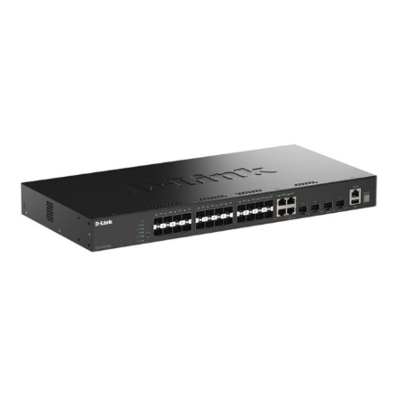D-Link 20 Ports SFP + 4X GE/SFP Combo + 4 Ports 10G SFP+ Stackable Smart Switch | D-Link