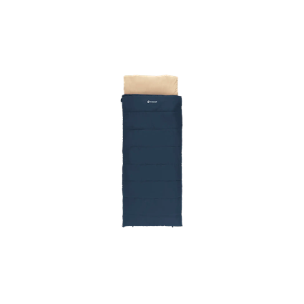 Outwell Contour Lux Deep Blue | Sleeping Bag | 220 x 85 cm | Temperature -19 to 15 °C | Right Zipper