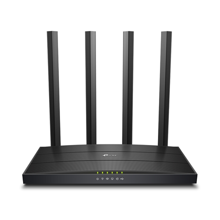TP-LINK | AC1200 Wireless Gigabit Router | Archer C6U | 802.11ac | 300+867 Mbit/s | 10/100/1000 Mbit/s | Ethernet LAN (RJ-45) ports 4 | Mesh Support No | MU-MiMO Yes | No mobile broadband | Antenna type External | 1×...