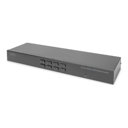 DIGITUS 19" 8 Port HDMI KVM Switch Single View | Digitus