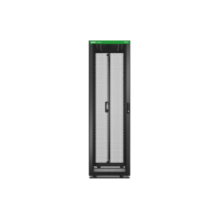 APC Easy Rack 600mm/42U/1200mm , with Roof, castors, feet and 4 Brackets, No Side panels, black | Schneider Electric