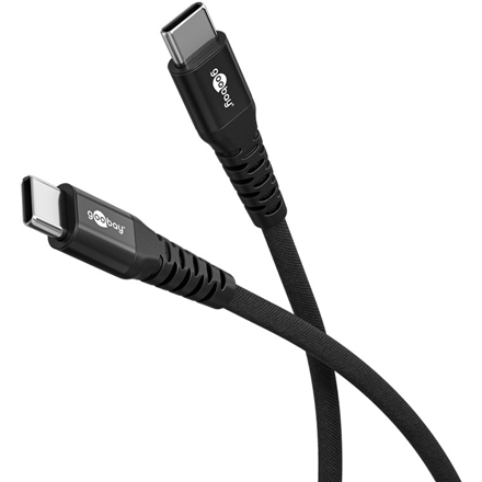 Goobay | USB-C Supersoft Textile Cable with Metal Plugs | 73954