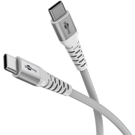 Goobay | USB-C Supersoft Textile Cable with Metal Plugs | 70194