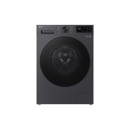 LG | Washing machine | F4X5011TBB | Energy efficiency class A | Front loading | Washing capacity 11 kg | 1400 RPM | Depth 57 cm | Width 60 cm | Display | LED | Steam function | Direct drive | Wi-Fi | Matte Black